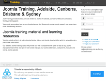 Tablet Screenshot of joomtraining.com.au